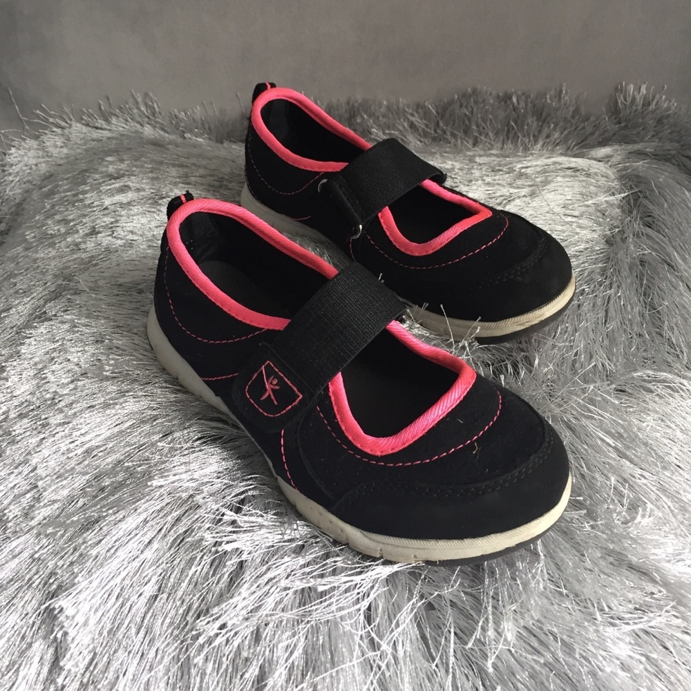 Girls Danskin Now Velcro-Strap Tennis Shoes, 13